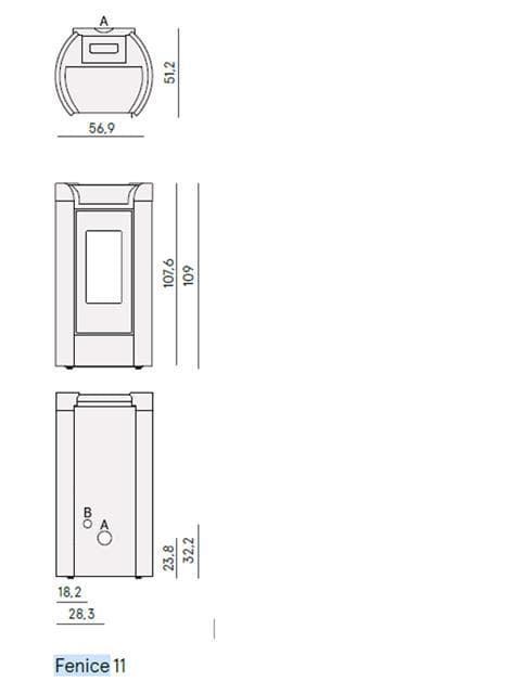 Estufa de pellet Fenice 11kW - Imagen 5