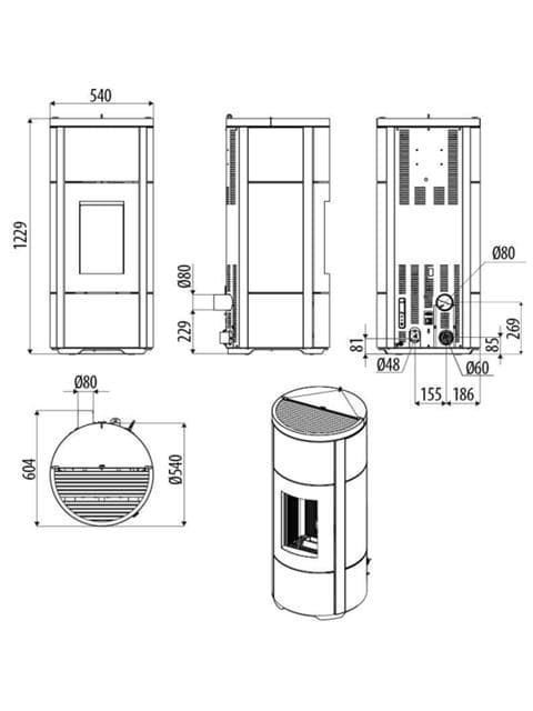 Estufa de pellet Flow Comfort Air 10 M1 - Imagen 6