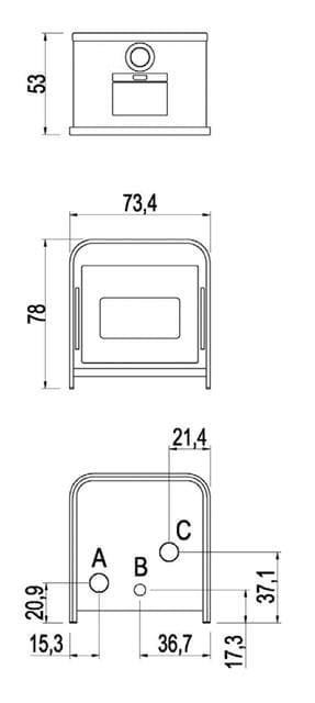 Estufa de pellet Frame3 9kW - Imagen 3