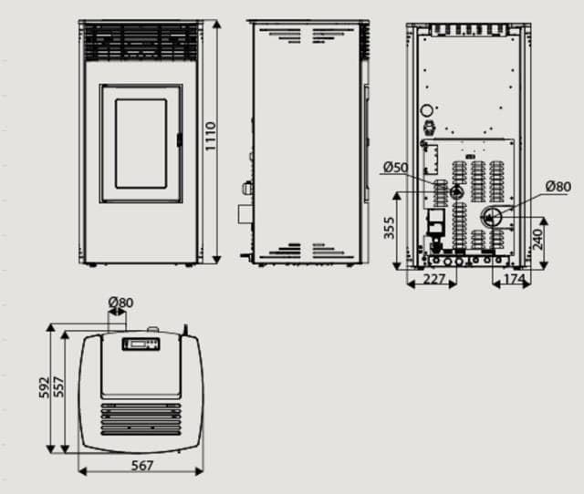 Estufa de pellet Loto Hydro 16 (Easy Connect) - Imagen 5