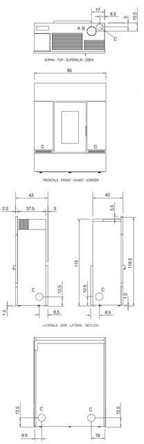 Estufa de pellet Mithos 14 Plus UP - Imagen 6