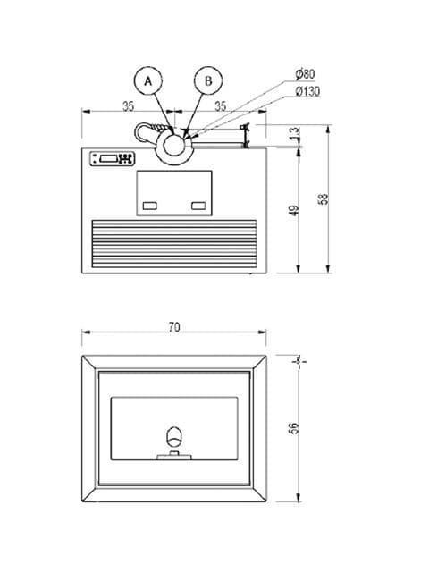 Estufa de pellet Quasimodo 9 Box Up (sin pie) - Imagen 3