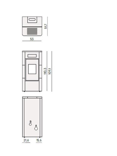 Estufa de pellet River 24 Idrotech - Imagen 8