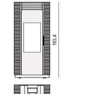 Estufa de pellet Spin Plus 9 Up-Twin - Imagen 2