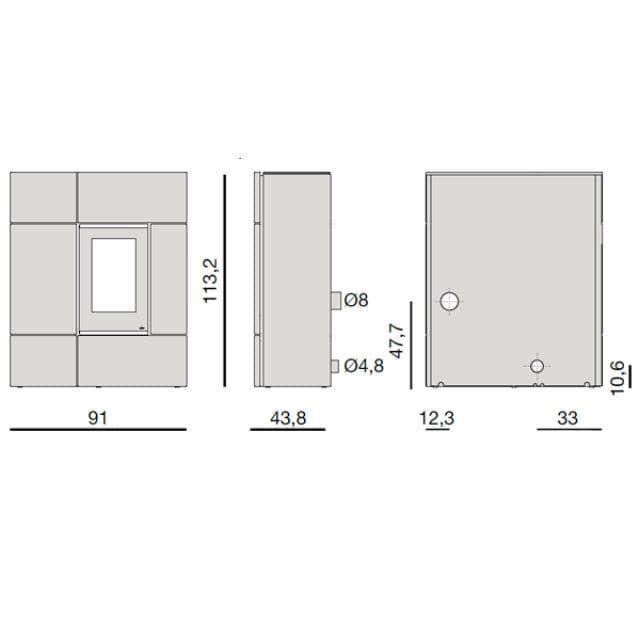 Estufa de pellet Stream Comfort Air 12 UP - Imagen 3