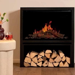 Estufa eléctrica Orion Traditional 26" con leñero - Imagen 2