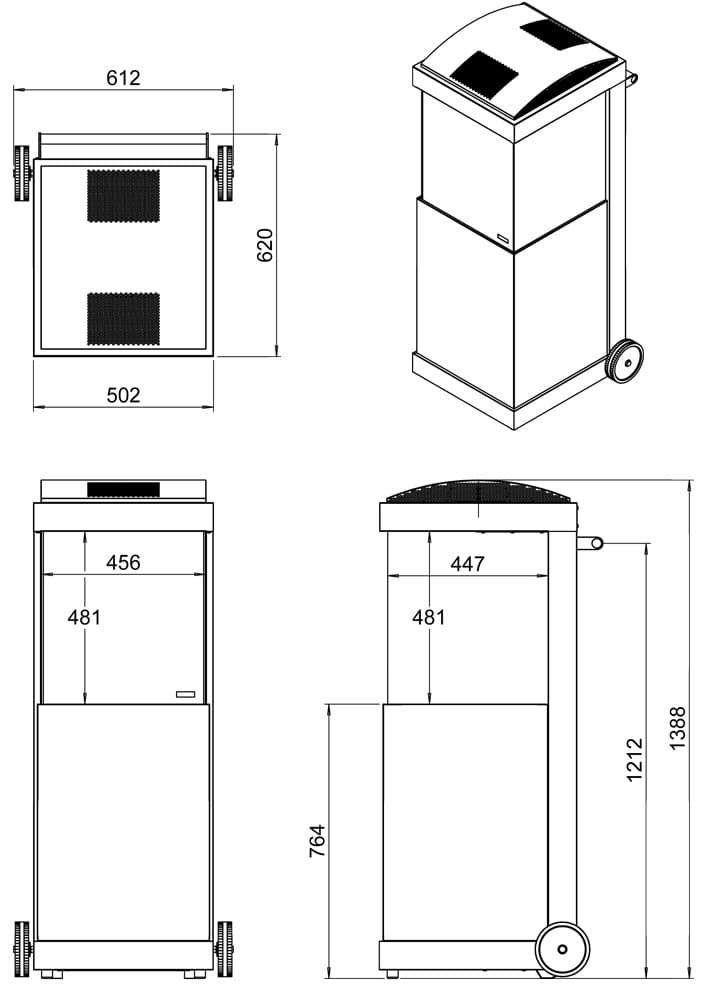 Estufa gas de exterior Faber The Buzz acero corten - Imagen 3