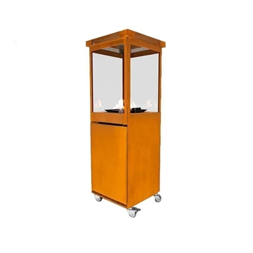 Estufa gas exterior acero corten - Imagen 1