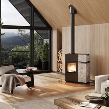 Estufa mixta de leña y pellet Quadra Duo - Imagen 2