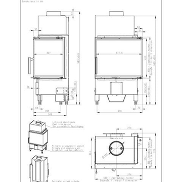 Hogar de leña Heat E1 48/31 - Imagen 2