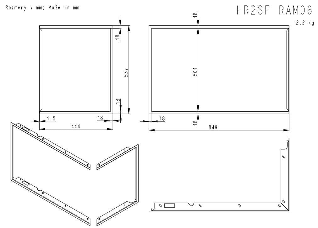 Hogar de leña Heat E2 81/40 - 81.51.40 - HR2SF21 - Imagen 6