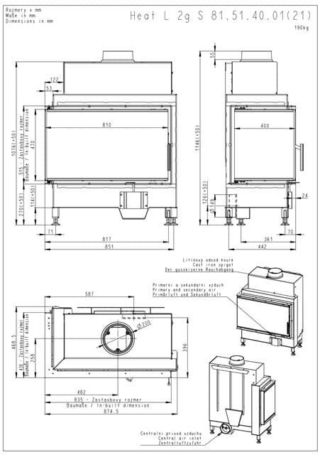 Hogar de leña Heat E2 81/40 - Imagen 4