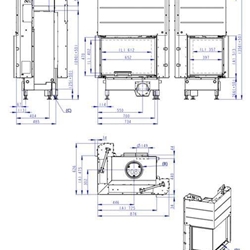 Hogar de leña Heat E2G 65/40 - 65.51.40 - HL3LG24 - Imagen 2
