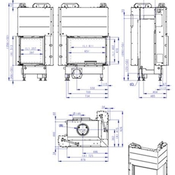 Hogar de leña Heat E2G 65/40 - 65.51.40 - HL3LG26/HR3LG26 - Imagen 2
