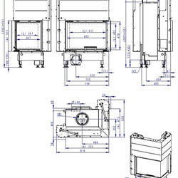 Hogar de leña Heat E2G 65/40 - 65.51.40 - HR3LG25 - Imagen 2