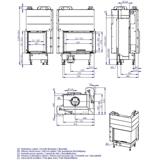 Hogar de leña Heat E2G 65/40 - 65.51.40 - HR3LG25 - Imagen 2