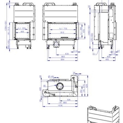 Hogar de leña Heat E2G 81/40 - 81.51.40 - HR3LF25 - Imagen 2