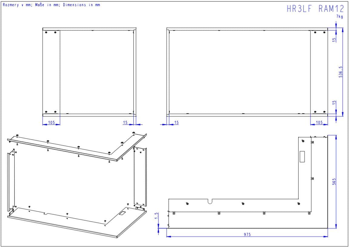 Hogar de leña Heat E2G 81/40 - 81.51.40 - HR3LF25 - Imagen 5