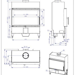 Hogar de leña Heat F 66/41 SLIM - 70.44 - H2P13 - Imagen 2