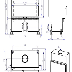 Hogar de leña Heat F 66/41 SLIM - 70.44 - H4P16 - Imagen 2