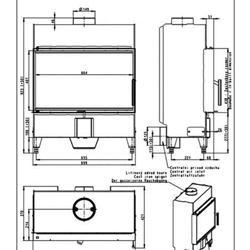 Hogar de leña Heat F 66/41 SLIM - Imagen 2