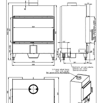 Hogar de leña Heat F 66/41 - Imagen 2