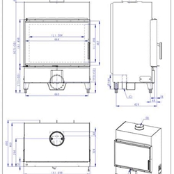 Hogar de leña Heat F 66/47 - 70.50 - H2Z01 - Imagen 2