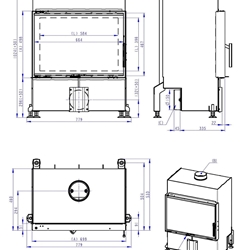 Hogar de leña Heat F 66/47 - 70.50 - H4Z06 - Imagen 2