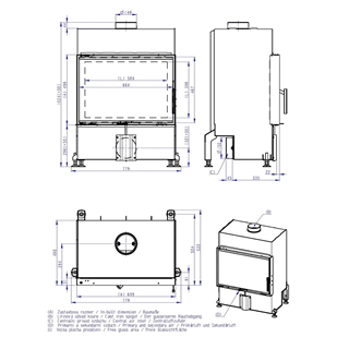 Hogar de leña Heat F 66/47 - 70.50 - H4Z06 - Imagen 2