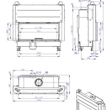 Hogar de leña Heat FG 107/47 - 110.50 - H3LG06 - Imagen 2