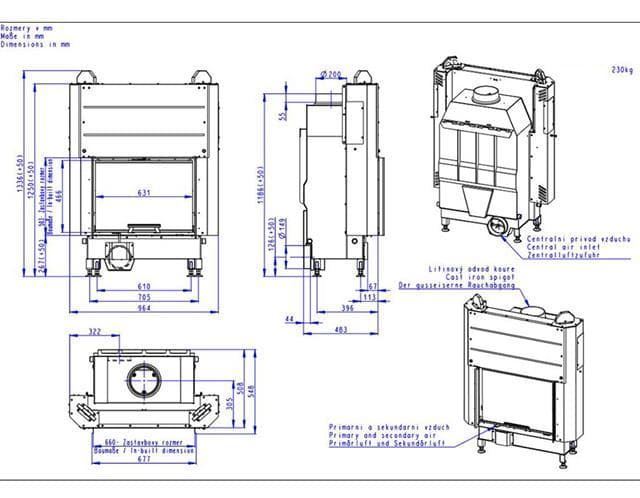 Hogar de leña Heat FG 63/47 - 66.50 - H3LE04 - Imagen 2