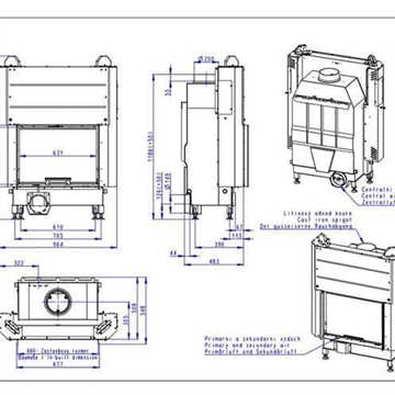 Hogar de leña Heat FG 63/47 - 66.50 - H3LE04 - Imagen 2