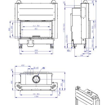 Hogar de leña Heat FG 85/47 - 88.50 - H3LF06 - Imagen 2