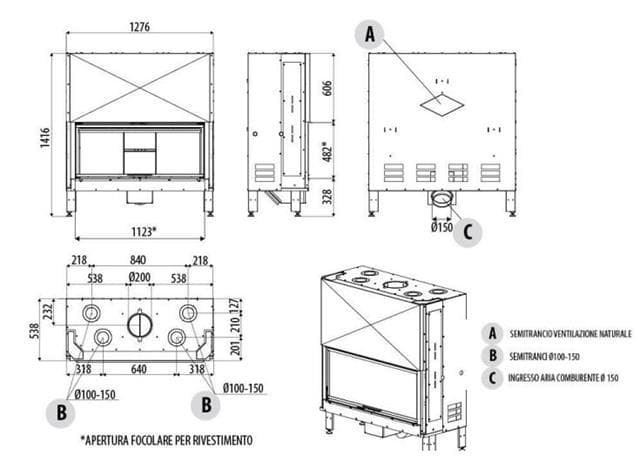 Hogar de leña Plasma 115 - Imagen 4