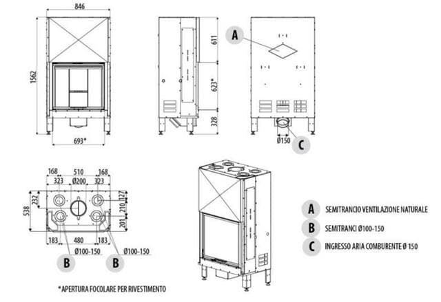 Hogar de leña Plasma 75 - Imagen 3