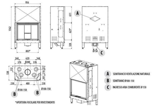 Hogar de leña Plasma 85 - Imagen 3