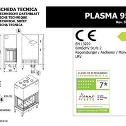 Hogar de leña Plasma 95 DX/SX - Imagen 2