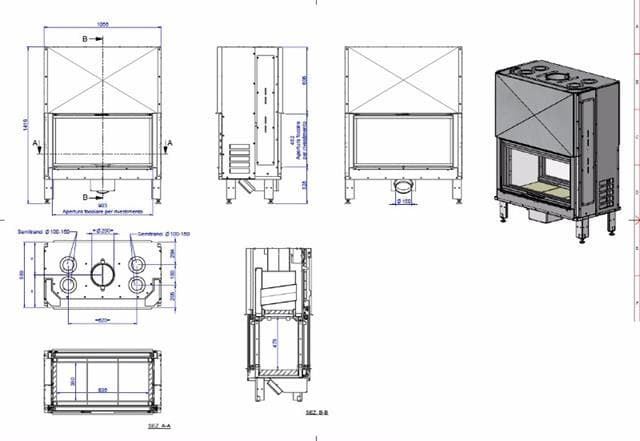 Hogar de leña Plasma 95B - Imagen 3