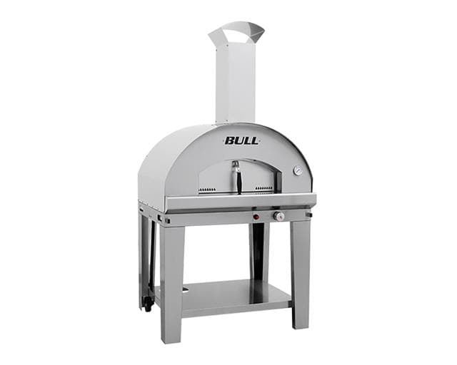 Horno de gas para pizza Bull 80x60 con carrito completo - Imagen 1