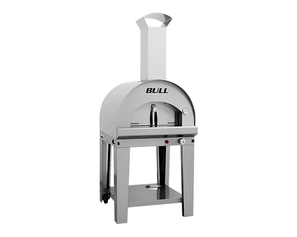Horno pizza Bull a gas con carrito completo - Imagen 1