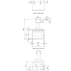 Insert de pellet Saturno 16kW en acero negro - Imagen 2