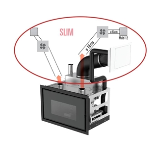 Insert de pellet Vivo 90 Comfort Air 9 SLIM - Imagen 2