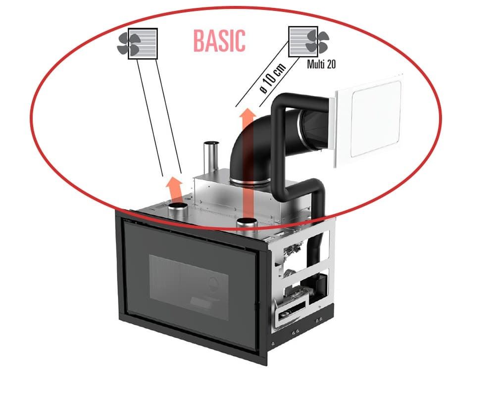 Insert de pellet Vivo 90 Comfort Air 9 - Imagen 3