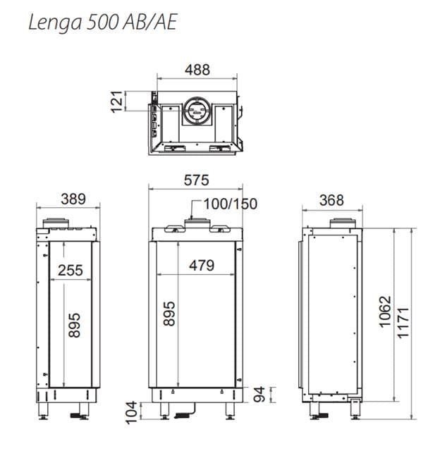 Insertable de gas Lenga 500 (Esquinero) - Imagen 2