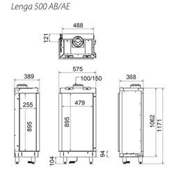 Insertable de gas Lenga 500 (Esquinero) - Imagen 2