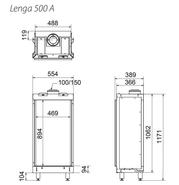 Insertable de gas Lenga 500 (Frontal) - Imagen 2