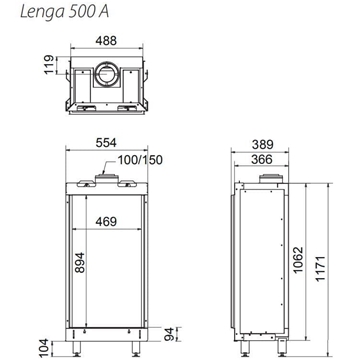 Insertable de gas Lenga 500 (Frontal) - Imagen 2