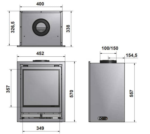 Insertable de gas Square 40G - Imagen 3