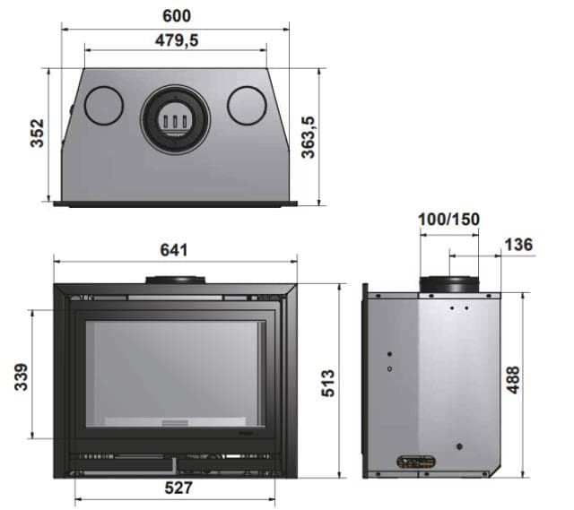 Insertable de gas Square 60G - Imagen 3