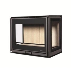 Insertable de leña Square 68 Wall (3 caras) - Imagen 1